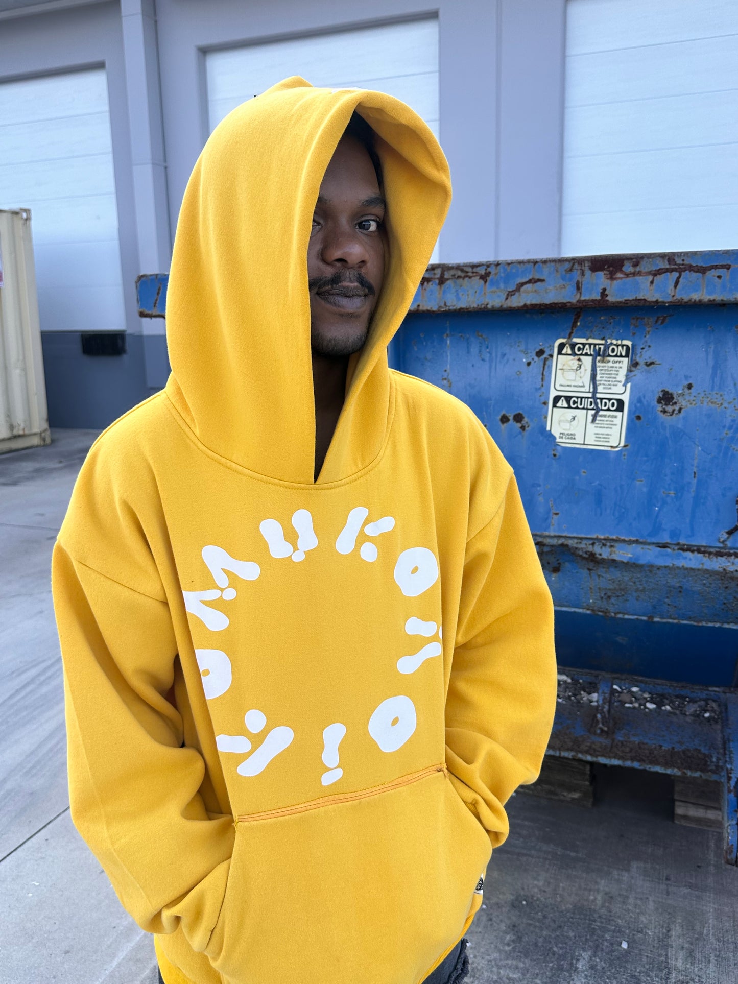 Primary Yellow Hidden Pocket Pullover