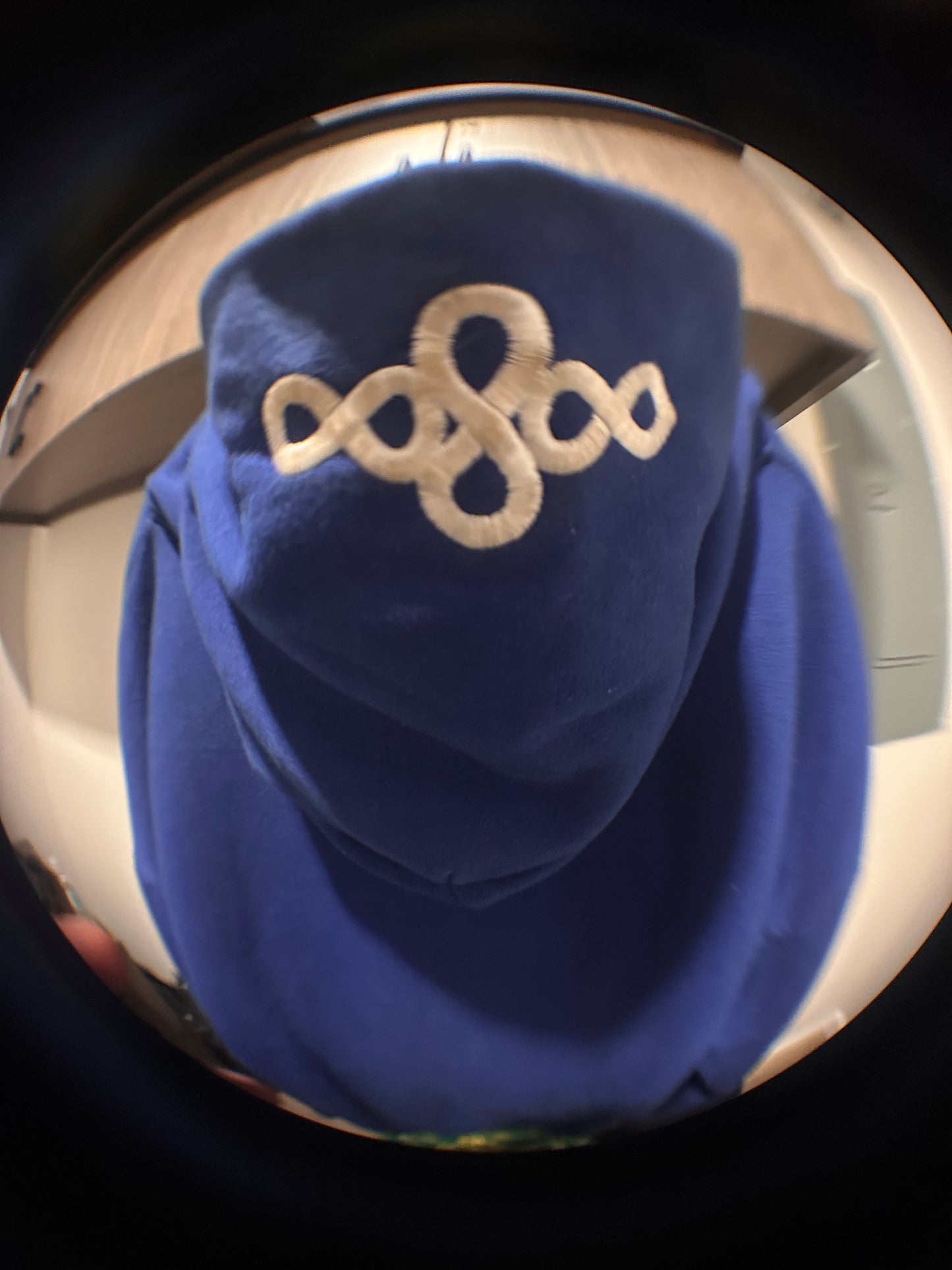 Primary Blue Hidden Pocket Pullover