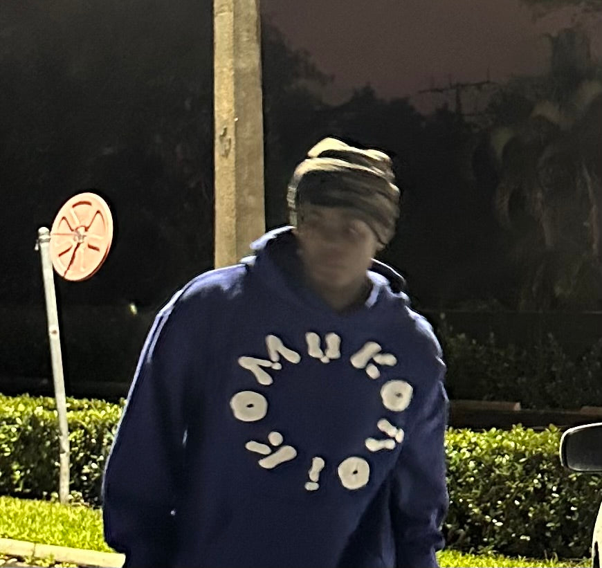 Primary Blue Hidden Pocket Pullover
