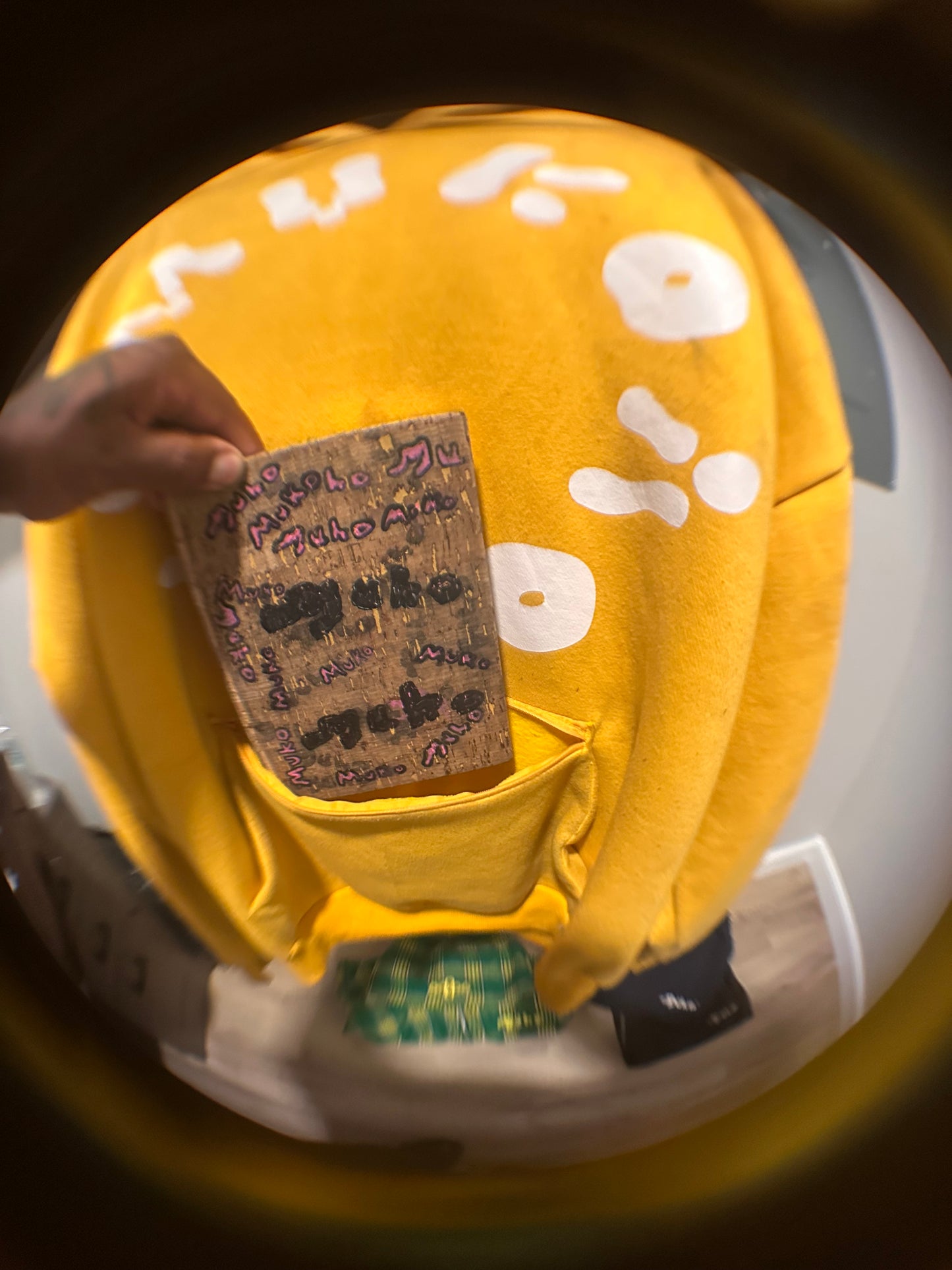 Primary Yellow Hidden Pocket  Pullover