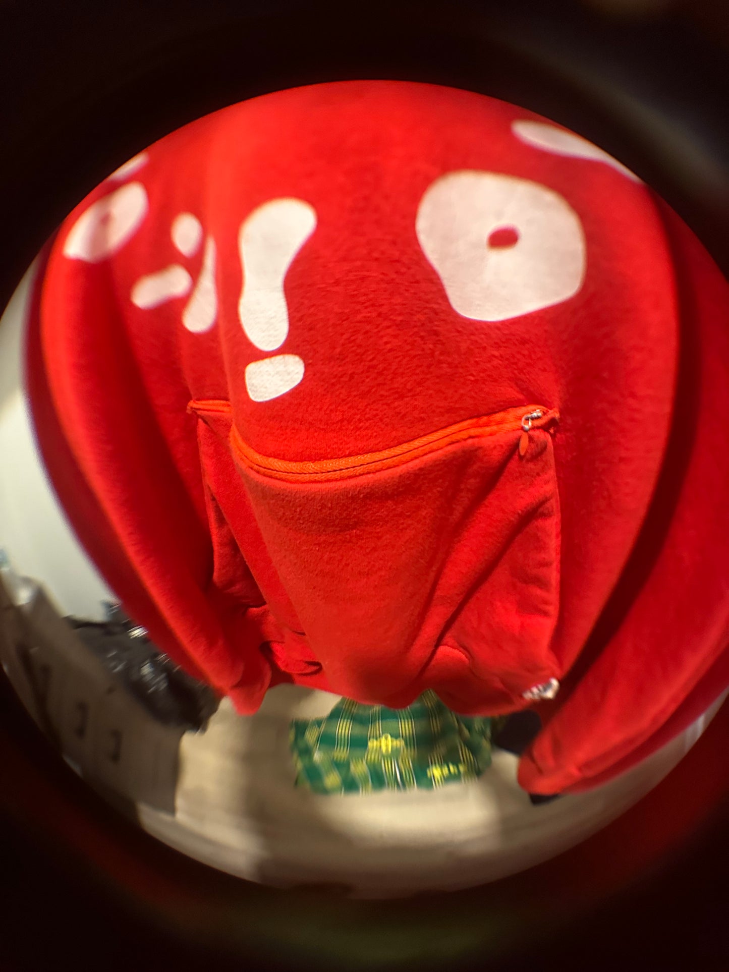 Primary Red Hidden Pocket  Pullover
