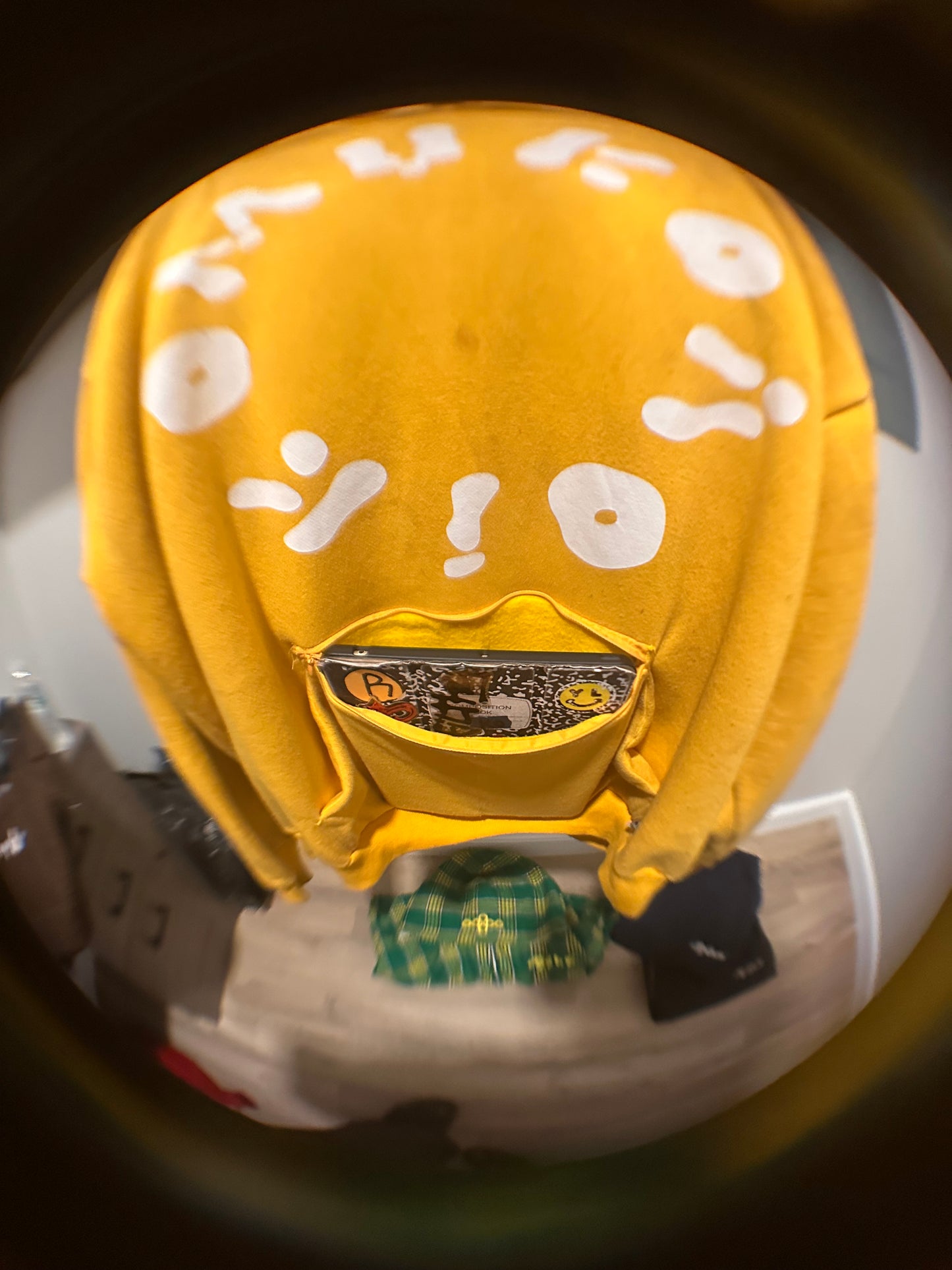Primary Yellow Hidden Pocket  Pullover