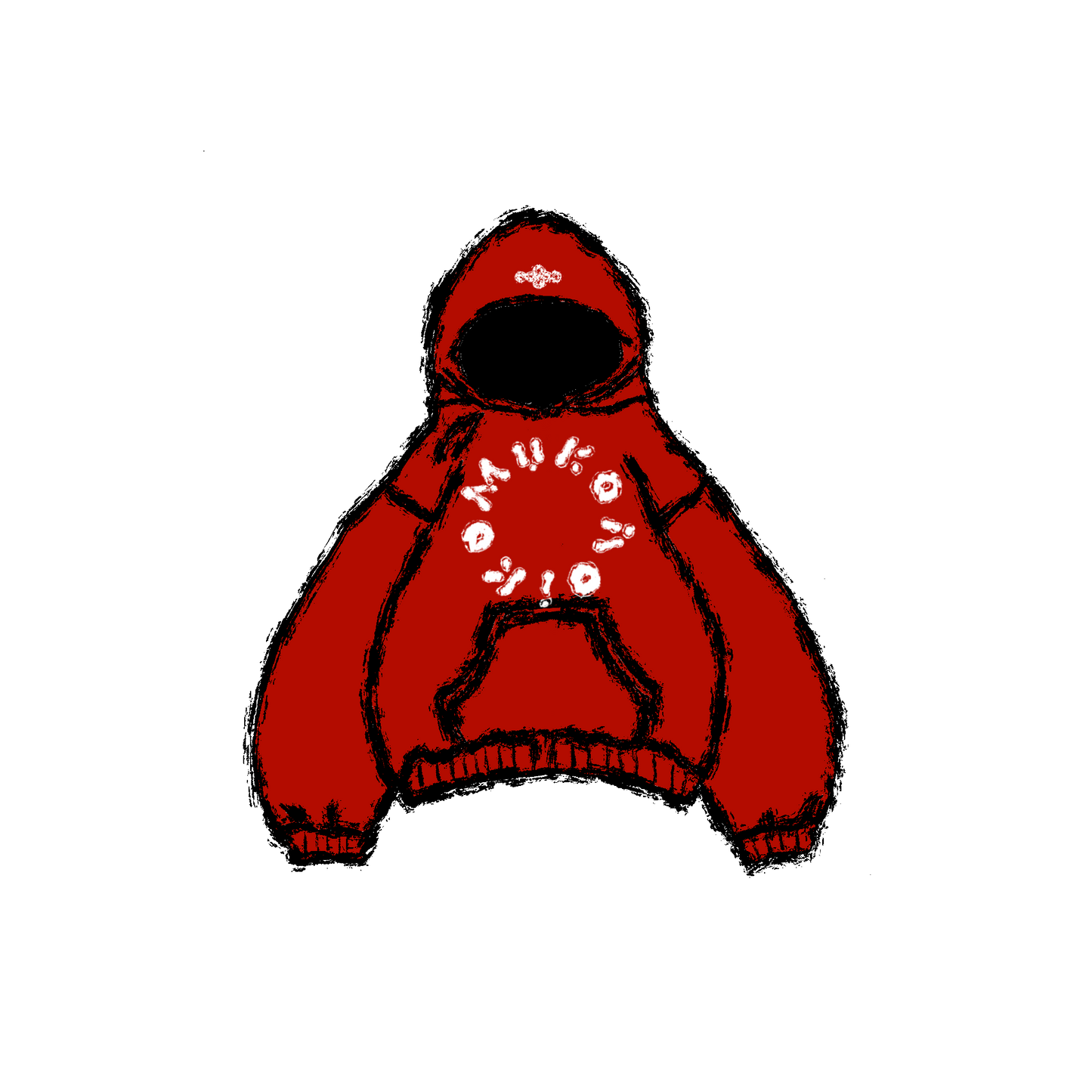 Primary Red Hidden Pocket  Pullover