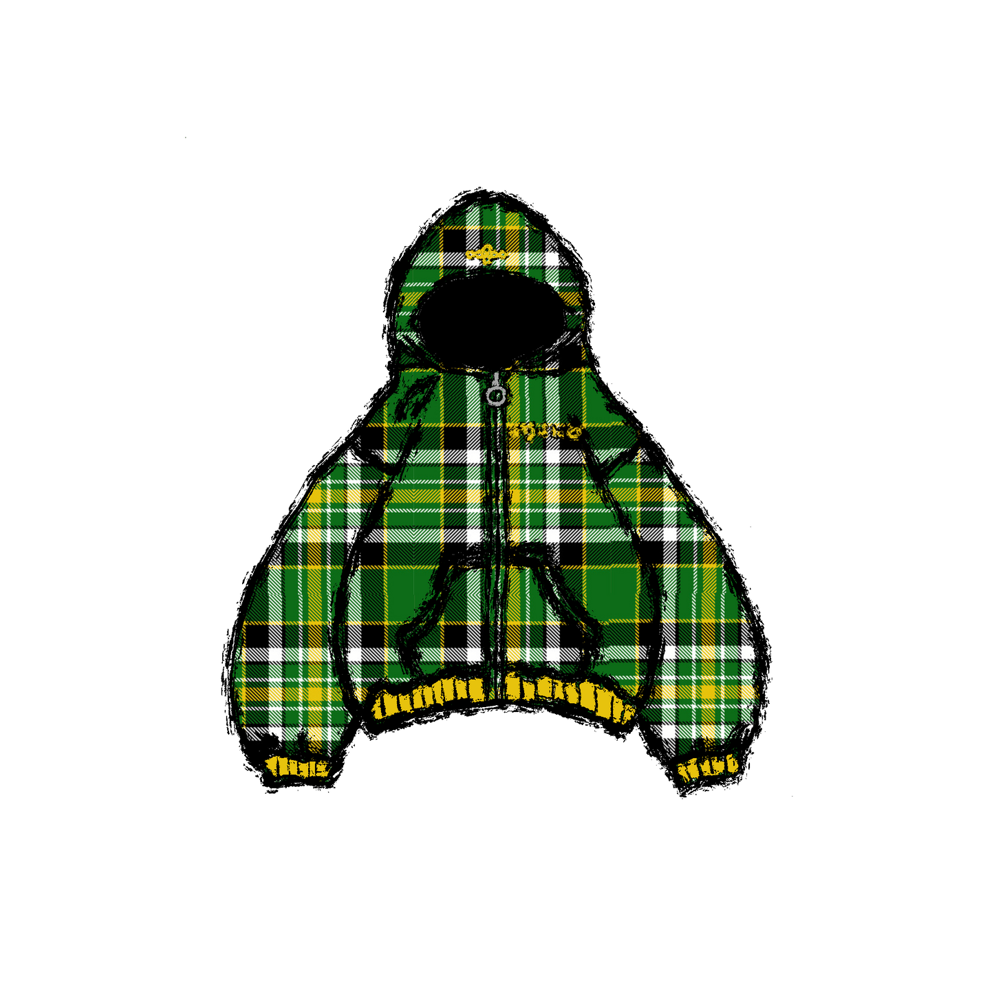 Green Koshi Zip Up