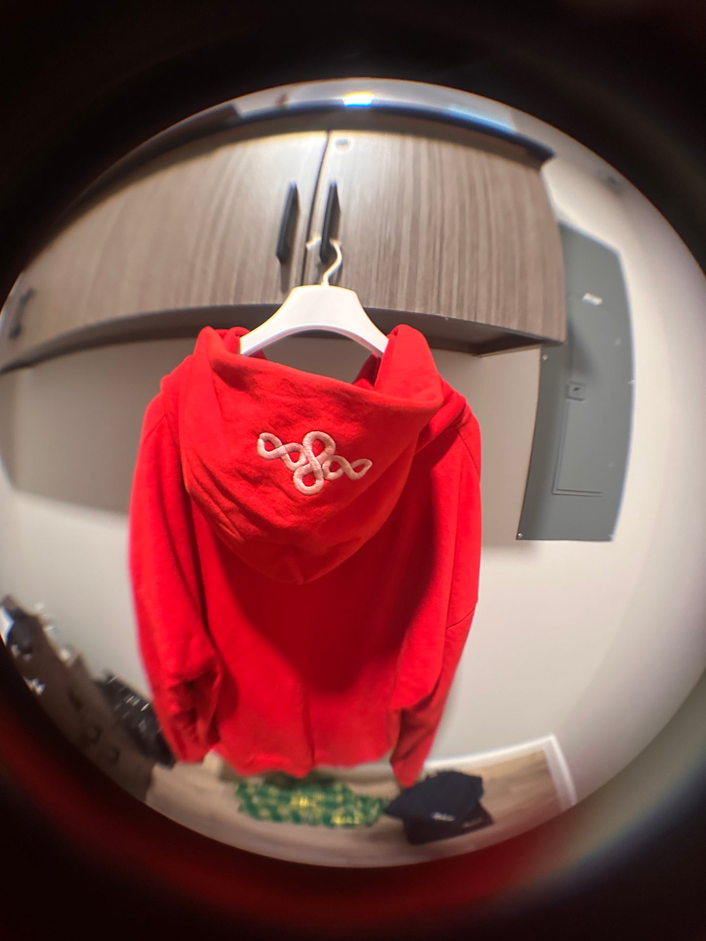 Primary Red Hidden Pocket  Pullover