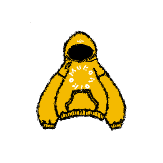 Primary Yellow Hidden Pocket  Pullover