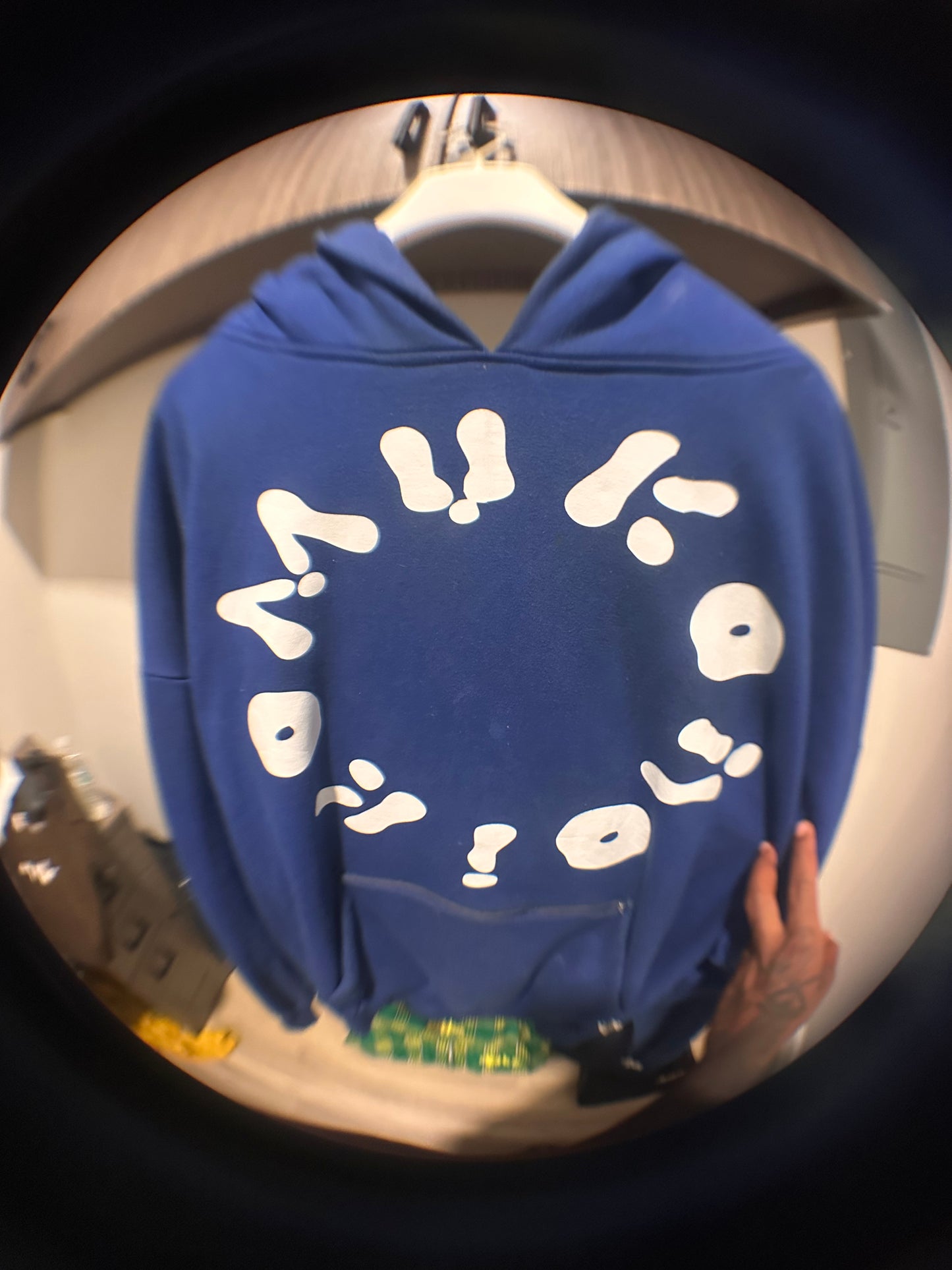 Primary Blue Hidden Pocket Pullover