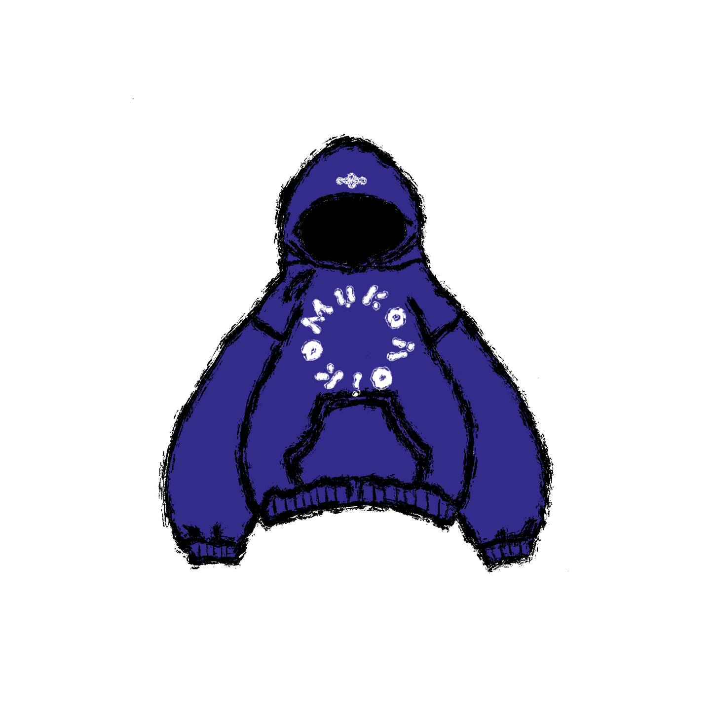 Primary Blue Hidden Pocket Pullover