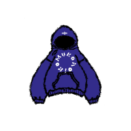 Primary Blue Hidden Pocket Pullover