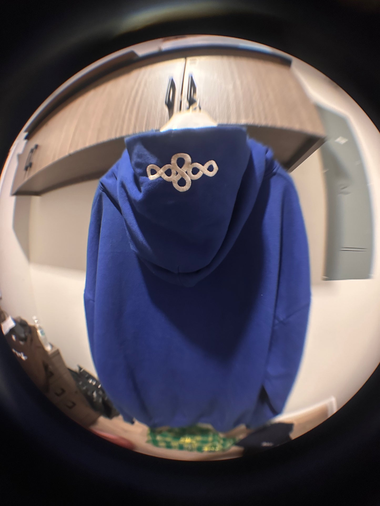 Primary Blue Hidden Pocket Pullover