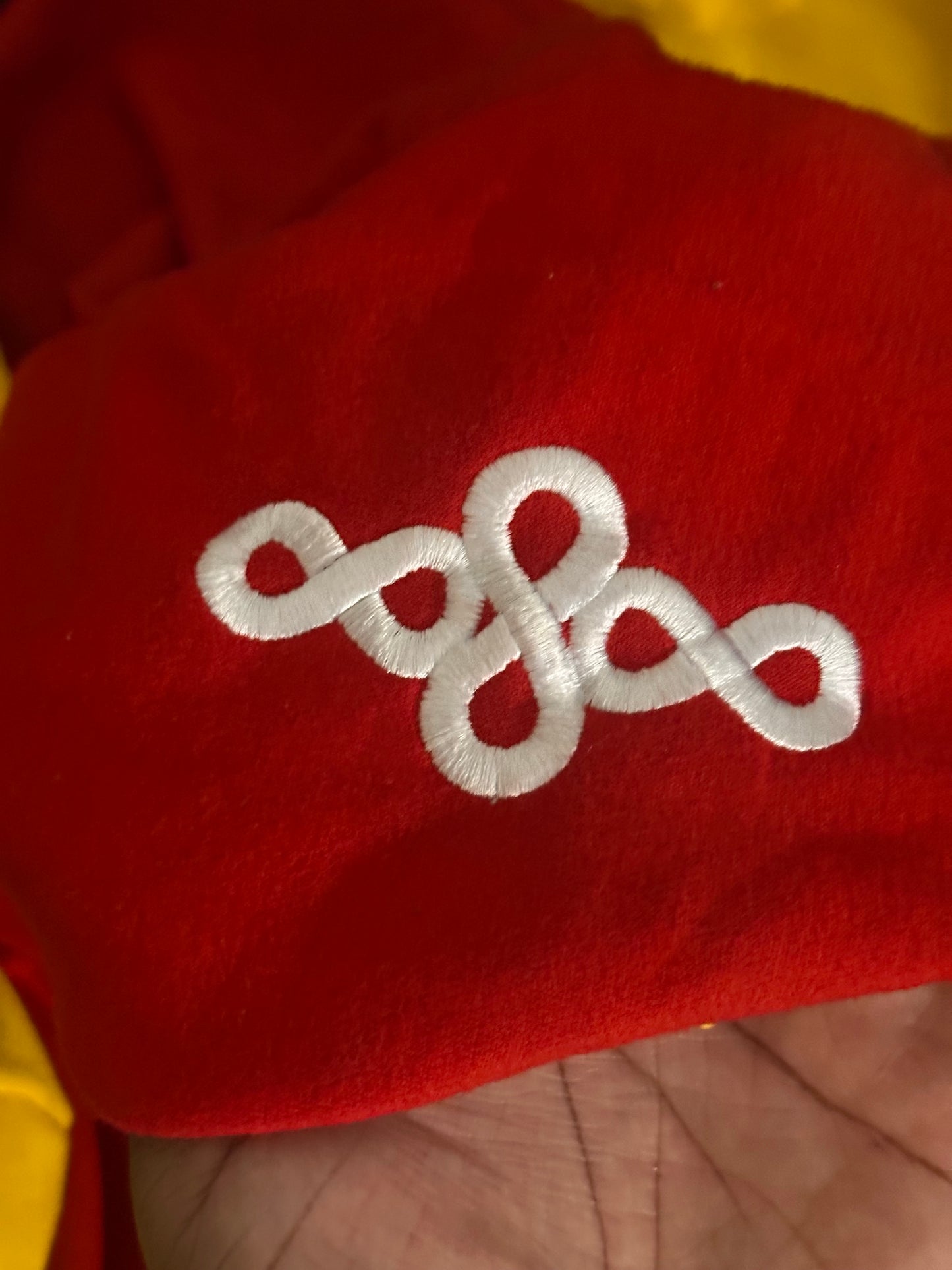 Primary Red Hidden Pocket  Pullover